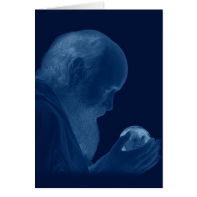Blue Mystic - The World in our Hands Greeting Card by 0ctavias0fferings