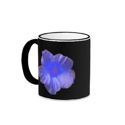 Blue Nasrurtium Flower Mug by Fallen_Angel_483