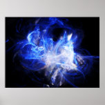 Blue Nebula Poster