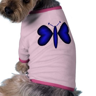 Blue Neon Hearts Butterfly by Love_em_Hearts