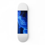 Blue Neon Jellyfish Skate Board Deck