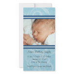 Blue New Style New Baby Photo Card