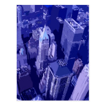 Blue New York Postcards