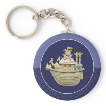 Blue Noah's Ark keychains
