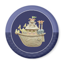 Blue Noah's Ark magnets