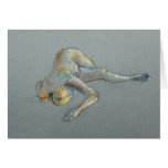 Blue Nude Greeting Card