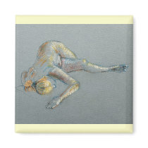 Blue Nude Magnets