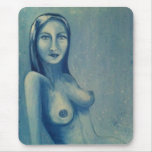 Blue nude mousepad
