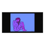 blue nude photo card photo cards