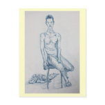 Blue Nude Post Card