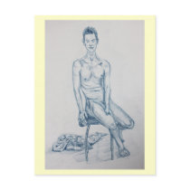 Blue Nude Post Card