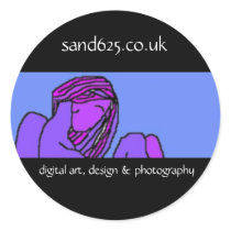 blue nude present / artwork sticker