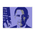 Blue Obama postcards