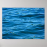 Blue Ocean Water Poster