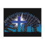 Blue on Black Rising Sun Post Cards