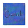 Blue on Blue Block Gratitude Magnet