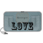 Blue Orange Country Boots Love Notebook Speaker