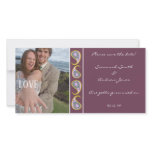 Blue & Orange Paisley Save the Date  Your Photo photo cards