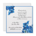 Blue Orchid Bridal Shower Invitation