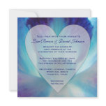 Blue Orchid Wedding Invitation