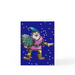 Blue Ornament and Santas Elf Card