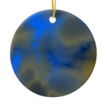 blue ornament with clouds