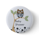 Blue Owl Baby Button
