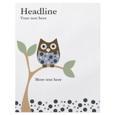 Blue Owl Baby Flyers by candystore