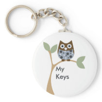 Blue Owl Baby Keychain