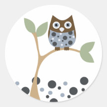Blue Owl Baby Sticker