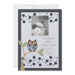 Blue Owl Birth Announcment.. Custom Invites