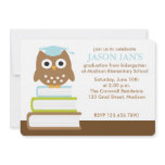 Blue Owl Graduation Party Invitations