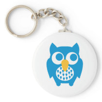 Blue owl keychains