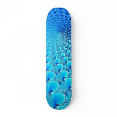 Blue Oyster Spiral Skateboard by Kliman
