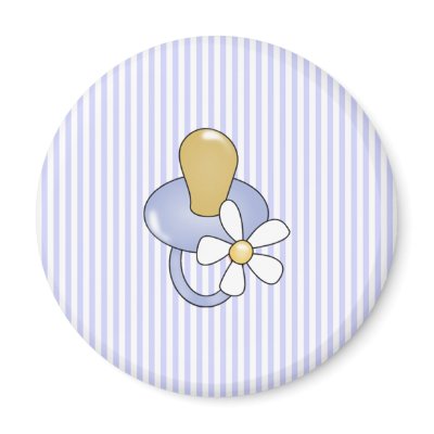 Blue Pacifier Fridge Magnets by new_baby