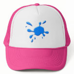 Blue Paint Splodge hats