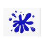Blue Paint Splodge Postcards