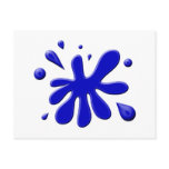 Blue Paint Splodge postcards