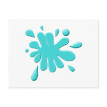 Blue Paint Splodge