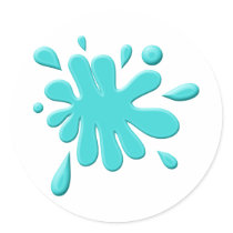 Blue Paint Splodge
