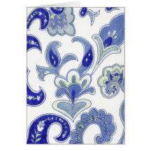Blue Paisley Cards