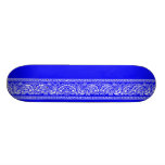 Blue Paisley Skateboard Pro