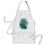 Blue Palm Cross Aprons