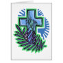 Blue Palm Cross Cards