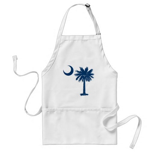 Blue Palmetto Apron
