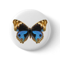 Blue Pansy Butterfly Buttons