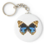 Blue Pansy Butterfly Keychains