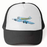 Blue Passenger Jet Cartoon