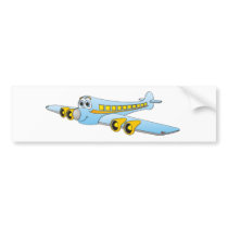 Blue Passenger Jet O Cartoon
