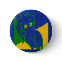 blue patchwork nude button/badge/pin